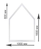Трапециевидное окно 1000х1600 мм